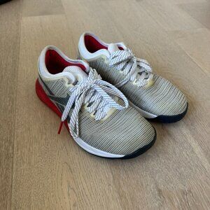 Reebok CrossFit Nano 9 Womens Size 8.5 Shoes White Red Training Gym Sneakers